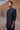 Embroidered Black Poplin Band-Collar Shirt