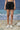 Black skirt for women with relaxed fit and fluid silhouette