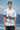 Black and white shirt for men with relaxed fit and clean silhouette