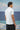 Blue poly viscose lycra t-shirt for men styled for casual wear
