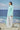 Mint green classic shirt for women with tailored fit and structured silhouette