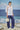 Embroidered Puff-Sleeve Shirt in Premium Cotton Poplin & Organza – White