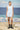 Embroidered Sleeveless Dress in Premium Cotton Poplin – Light Blue