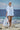 Light Blue Premium Cotton Poplin Embroidered Oversized Shirt