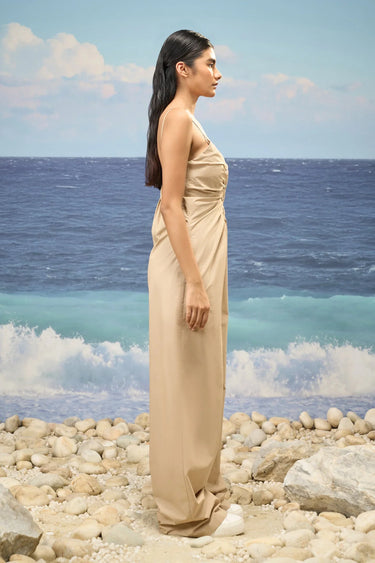 Mastic Premium Cotton Poplin Spaghetti Strap Dress