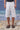 Men’s Drop-Crotch Wide-Leg Linen Blend Shorts in Off-White