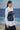 Navy poly viscose tube top for women showing breathable smooth fabric texture