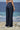 Navy poly viscose trousers for women styled for office wear