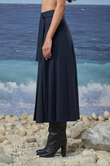 Navy skirt for women perfect for transitional wear