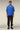 Premium Egyptian Blue Viscose Nylon Camp Collar Shirt