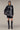 Women's Premium Halftone Print Oversized Sweatshirt Dress - Black Poly Scuba
