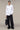 Women's Premium Hand-Pleated Textured Shirt - White Giza Cotton Poplin
