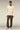 Men's Premium Khaki Poly Viscose Straight-Leg Trousers