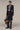 Women's Premium Power Shoulder Tailored Blazer - Black Poly Viscose