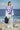 White contemporary belted jacket for women with modern design