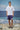 White Premium Cotton Dobby Oversized Short-Sleeve Hoodie