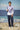 White cotton poplin shirt for men with abstract print design